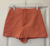 Orange Gingham Shorts Photo 0