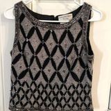 Papell Boutique Evening Sequin / Beaded Sleeveless Top Photo 0