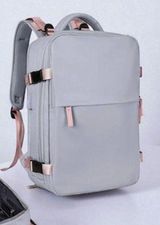 Travel Carry On Backpack 18.5" Purple/Pink USB Port Laptop Shoe Comp TSA Travel Purple Photo 0