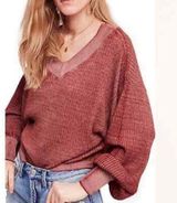 We the Free by Free People South Side Thermal Maroon Top Photo 0
