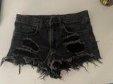 Black jean shorts Photo 0