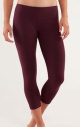 Lululemon Burgundy Wunder Under Crop Photo 0