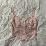 Pink Floral Top Photo 0