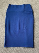 LuLaRoe Royal Blue Pencil Skirt Photo 0