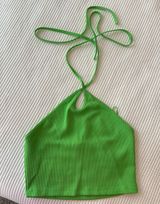ZARA Green Halter Top Photo 0