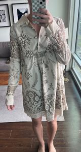 Anna Sui Button-down Beige Dress Photo 0