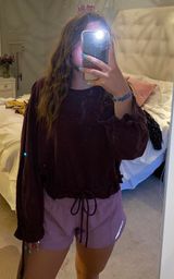 American Threads Cropped Pullover Photo 0