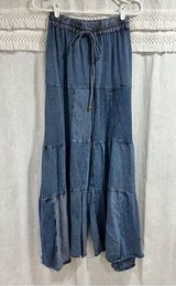 Young Threads Stormy Pants Flowy Boho Patchwork Denim Photo 0