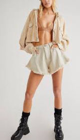 Free People We the Free Harlie frayed edge shorts nwt Photo 0