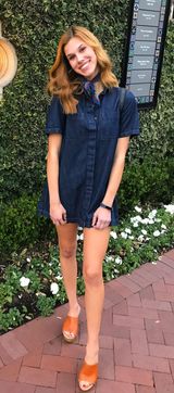 Life in Progress Denim Dress Photo 0