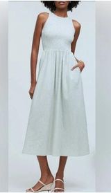 NWT Madewell Selena Dress in Crinkle Poplin NP125 Photo 0