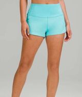 Lululemon Speed Up High-Rise Lined Short 2.5" Electric Turquoise Photo 0