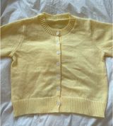 Butter yellow cardigan Photo 0