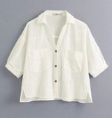 Cropped Button Up Photo 0