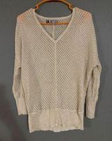 Jennifer Lopez Shimmery Sparkle V Neck Sweater Size M Photo 0