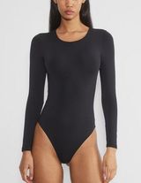 ARITZIA CONTOUR CREWNECK BODYSUIT BLACK SMALL Photo 0