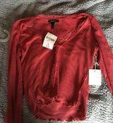 Forever 21 button up red top Photo 0