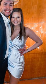 Selfie Leslie Silk Cowl Neck Dress Photo 0