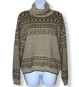 Woolrich  beige embroidered knit turtleneck sweater Photo 0