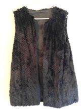 Betsey Johnson Black Fur Vest Photo 0