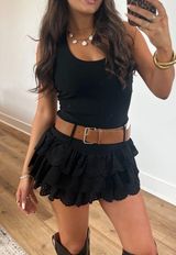 Black Dress Ruffle Romper Photo 0