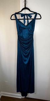 City Triangles Sparkly Turquoise Formal Dress  Photo 0