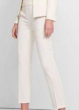 Theory White Cotton Twill Trouser Photo 0