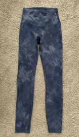 Lululemon Blue Tie-Dye Leggings Photo 0