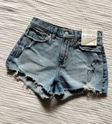 NWT Abercrombie & Fitch Curve Love The Mom Mid Rise Short Photo 0