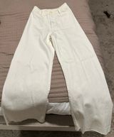 Wide Cream/white Pants Photo 0