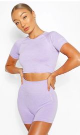 Boohoo Seamless Gym Crop Top Photo 0