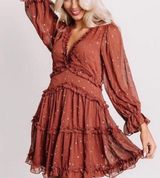 Boutique Date Night Dress Orange Size 10 Photo 0