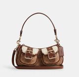 Ashton Baguette Bag In Signature Canvas CY658 NWT Photo 0