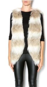 Skies Are Blue Faux Fur Vest Photo 0