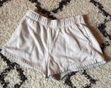 Cream North Face Sweat Shorts  Photo 0