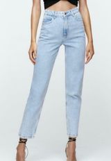 ZARA mom High Rise Denim Photo 0