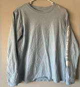 Carhartt Women’s Light Blue Long-Sleeve T-Shirt Size Small Photo 0
