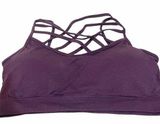 Zenana Womens Small/Medium Purple Padded Strappy Sports Bra Photo 0