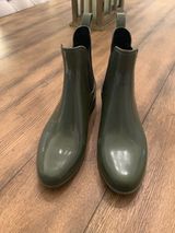 J.Crew Hunter Green Short Rain Booties Photo 0