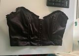 Forever 21 Bustier Black Satin Photo 0