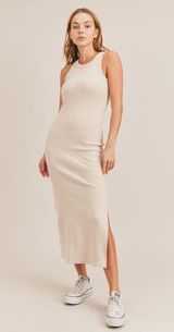 Mable ribbed racerback midi bodycon dress  Photo 0