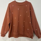 embroidered bow Crewneck sweatshirt Photo 0