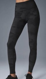 ALO Yoga High Waisted Airlift Leggings Camo Black Size S Photo 0