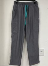 Figs Technical Collection Grey Cargo Style Scrubs Pants Womens M Nursing Pull On Photo 0