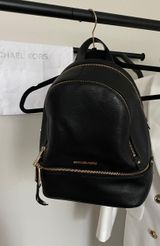 Michael Kors Black Backpack Purse Photo 0