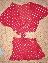 Red Polka Dot Two Piece Photo 0