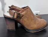 Pierre Dumas block heel sling back‎ booties Brown Women's size 8 Photo 0