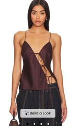 LIONESS Mariah Cami Top Garnet Photo 0