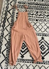 American Eagle Arie Linen Overalls  Photo 0
