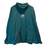 The Dark Crystal Jim Henson Jade Fleece Lined Poncho Sweatshirt Cape Size XL EUC Green Photo 0